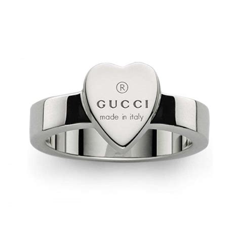 gucci heart ring with gucci trademark|gucci trademark ring in gold.